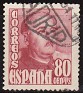 Spain - 1948 - Franco - 80 CTS - Rosa - España, Franco - Edifil 1023 - General Franco. Francisco Franco Bahamonde - 0